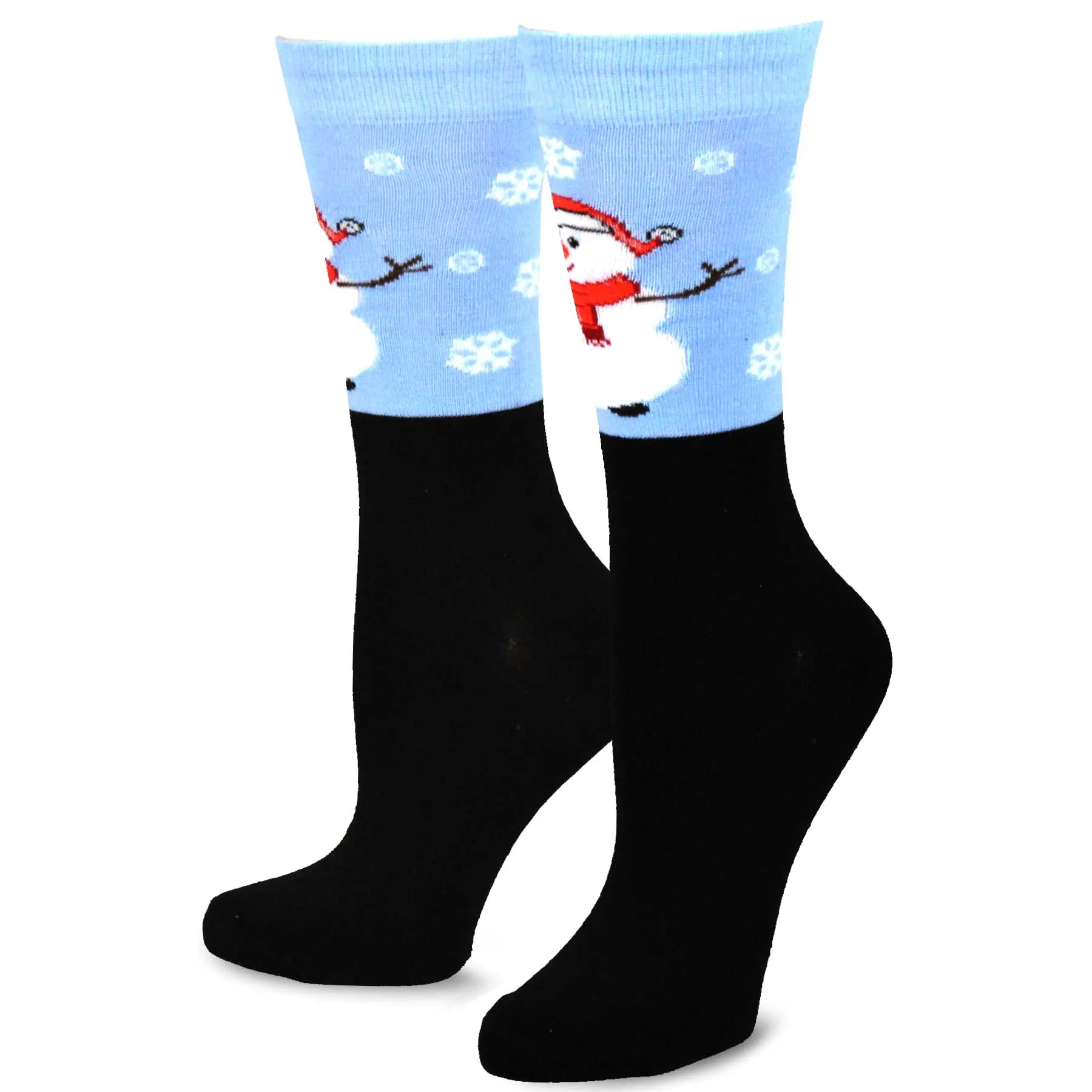TeeHee Socks Women's Christmas Polyester Crew Assorted 5-Pack (11909)