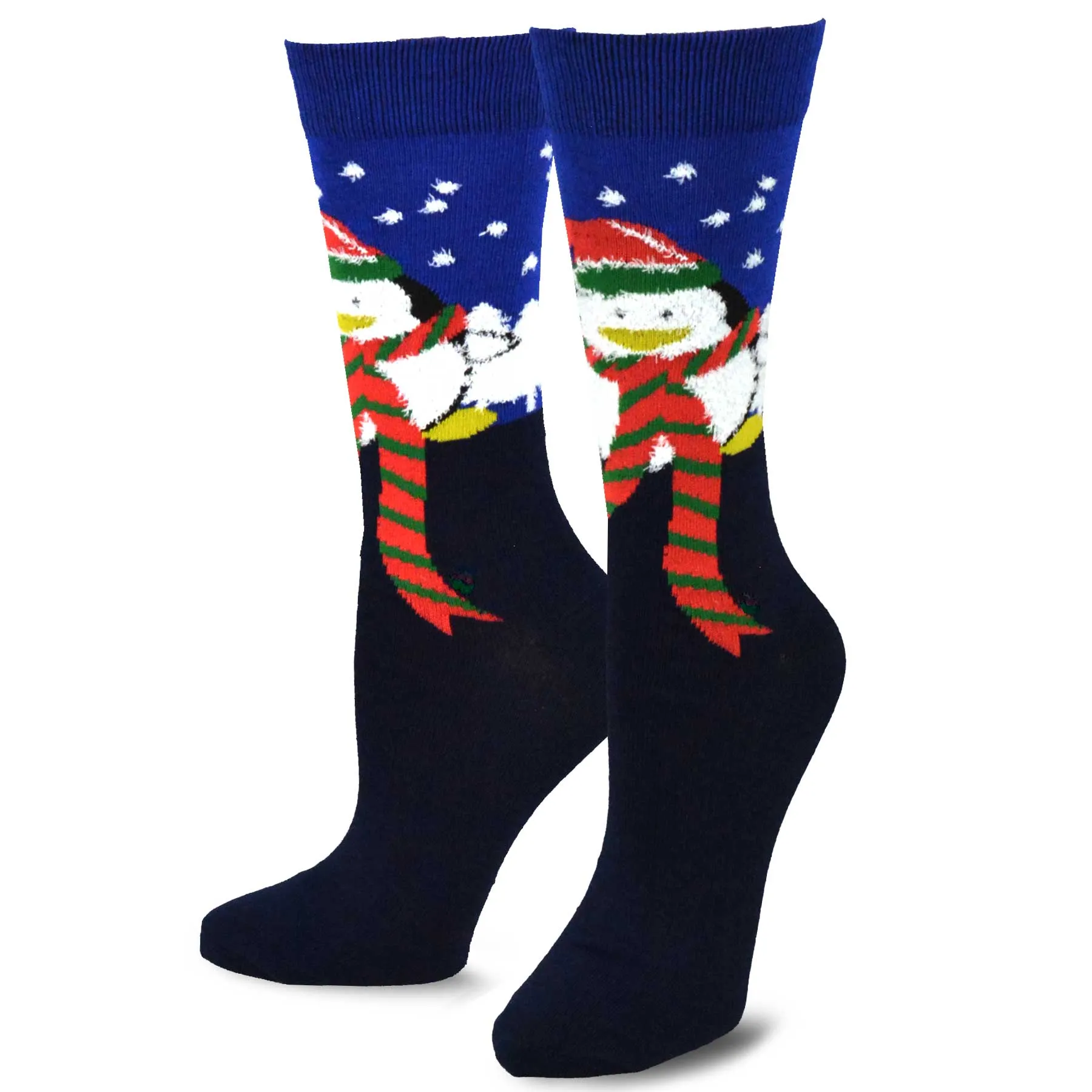 TeeHee Socks Women's Christmas Polyester Crew Assorted 5-Pack (11909)