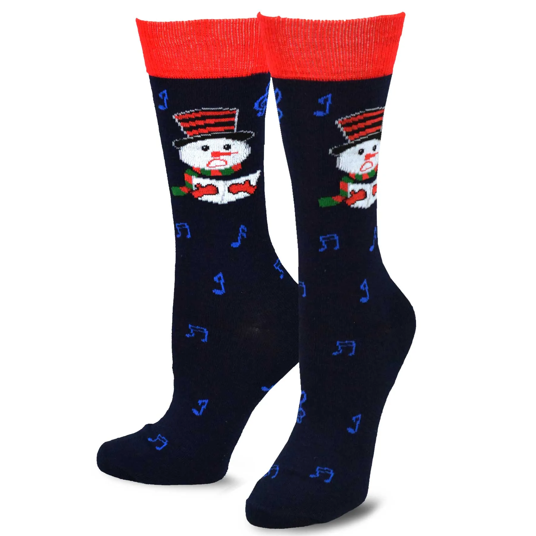 TeeHee Socks Women's Christmas Polyester Crew Assorted 5-Pack (11909)