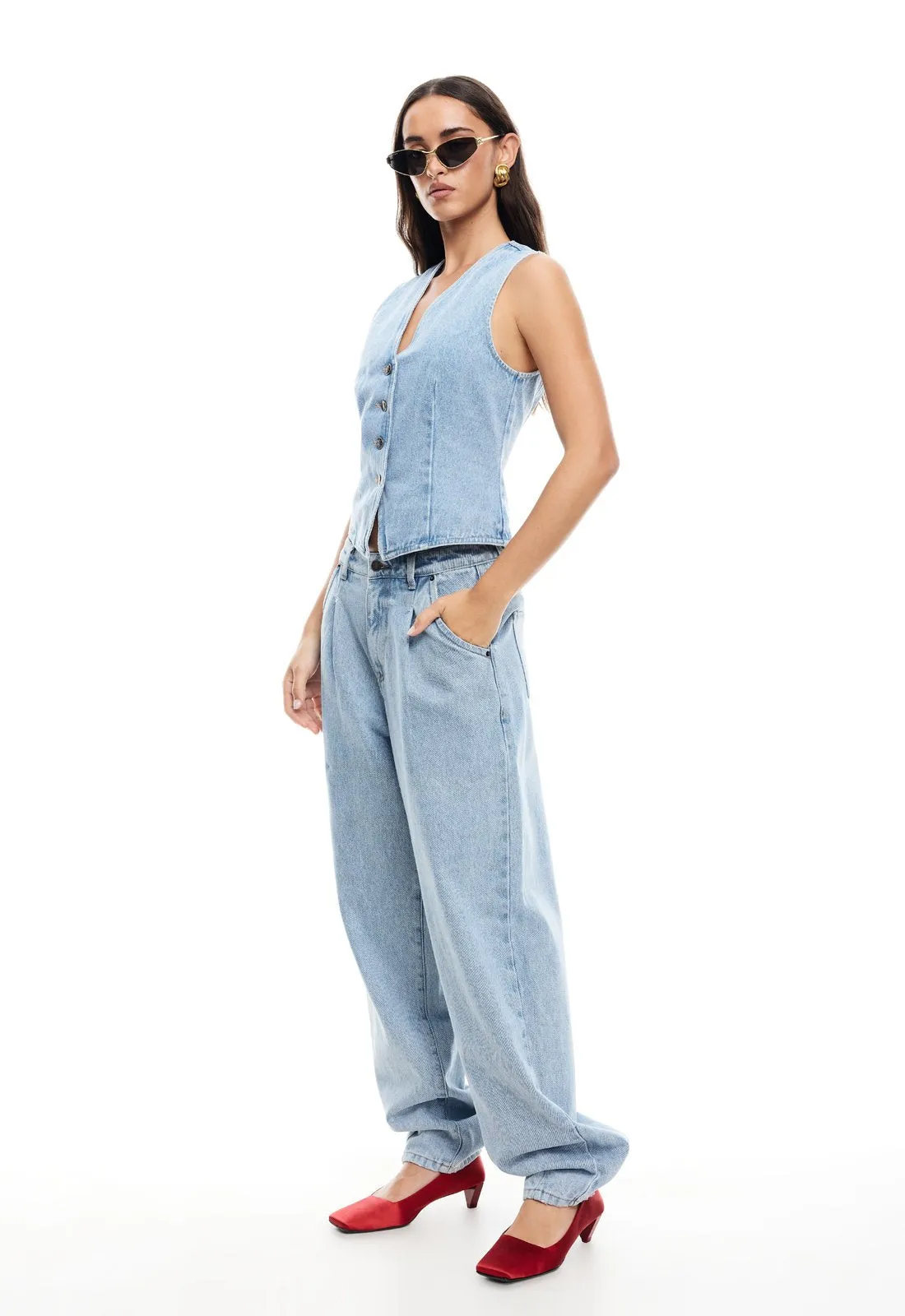 VISION DENIM VEST - CLASSIC DENIM