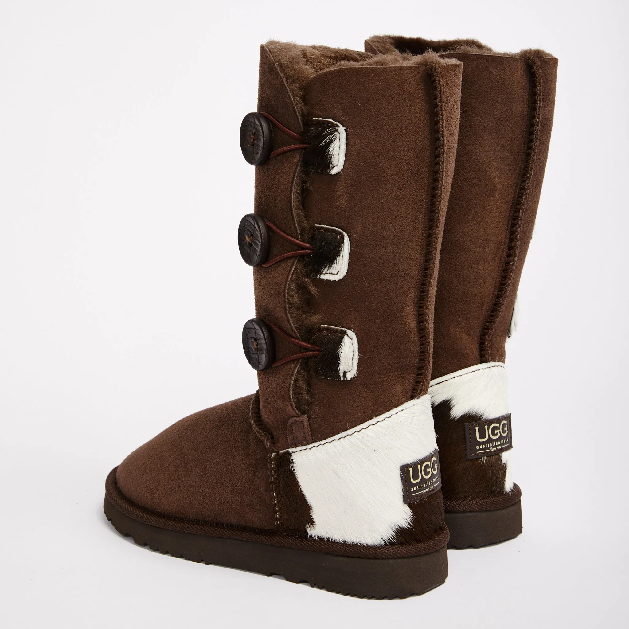 Women's Burleigh Button Triplet Calf