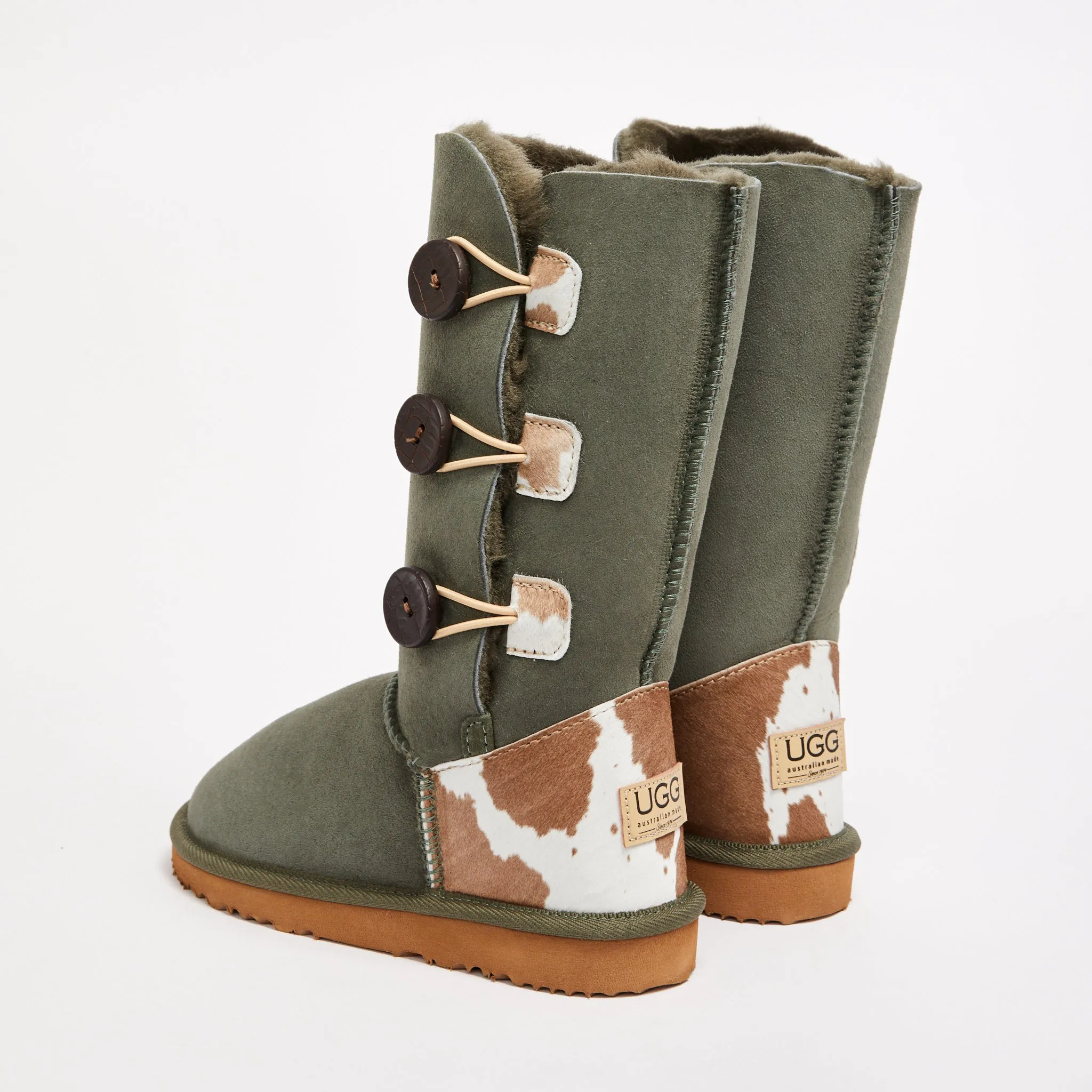 Women's Burleigh Button Triplet Calf