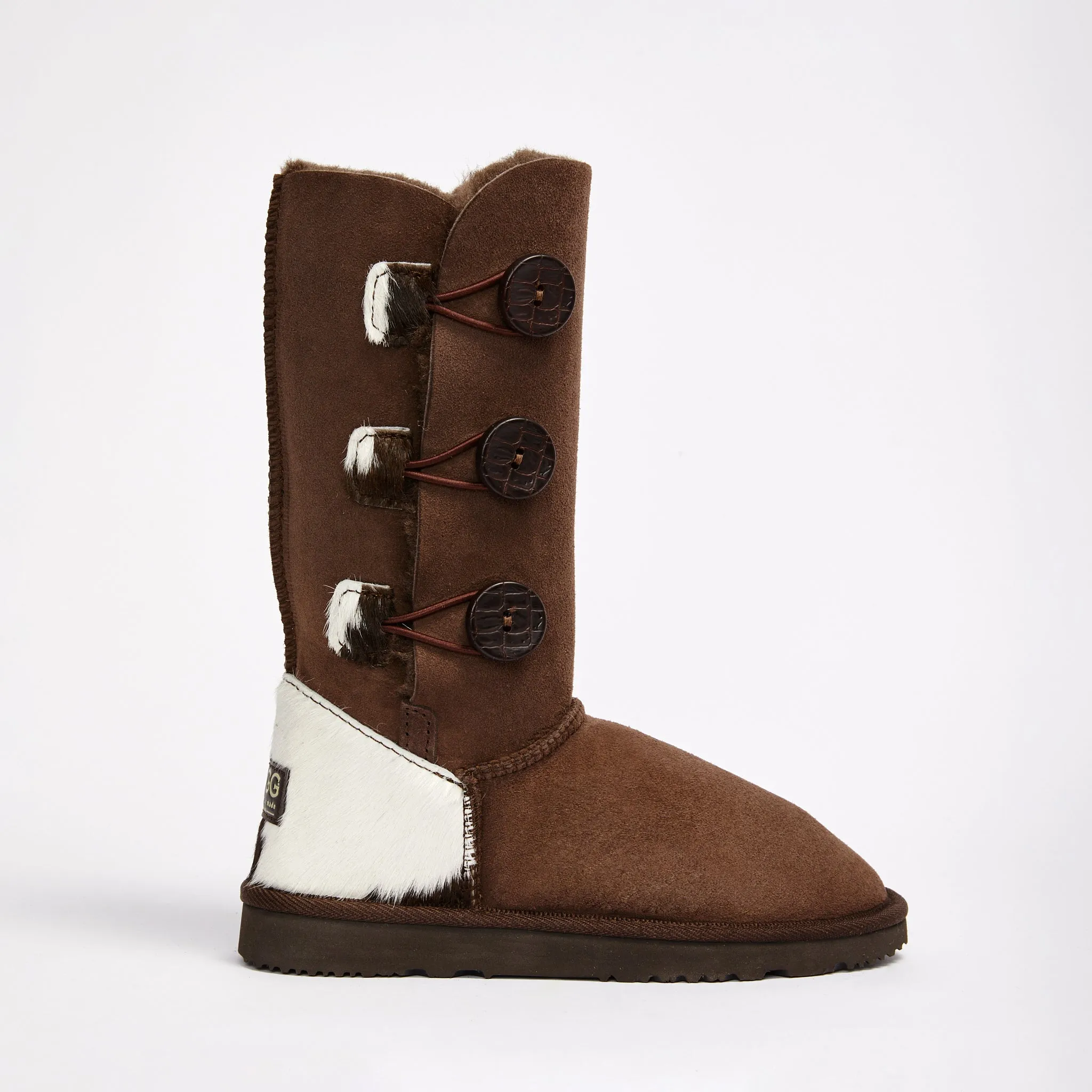 Women's Burleigh Button Triplet Calf