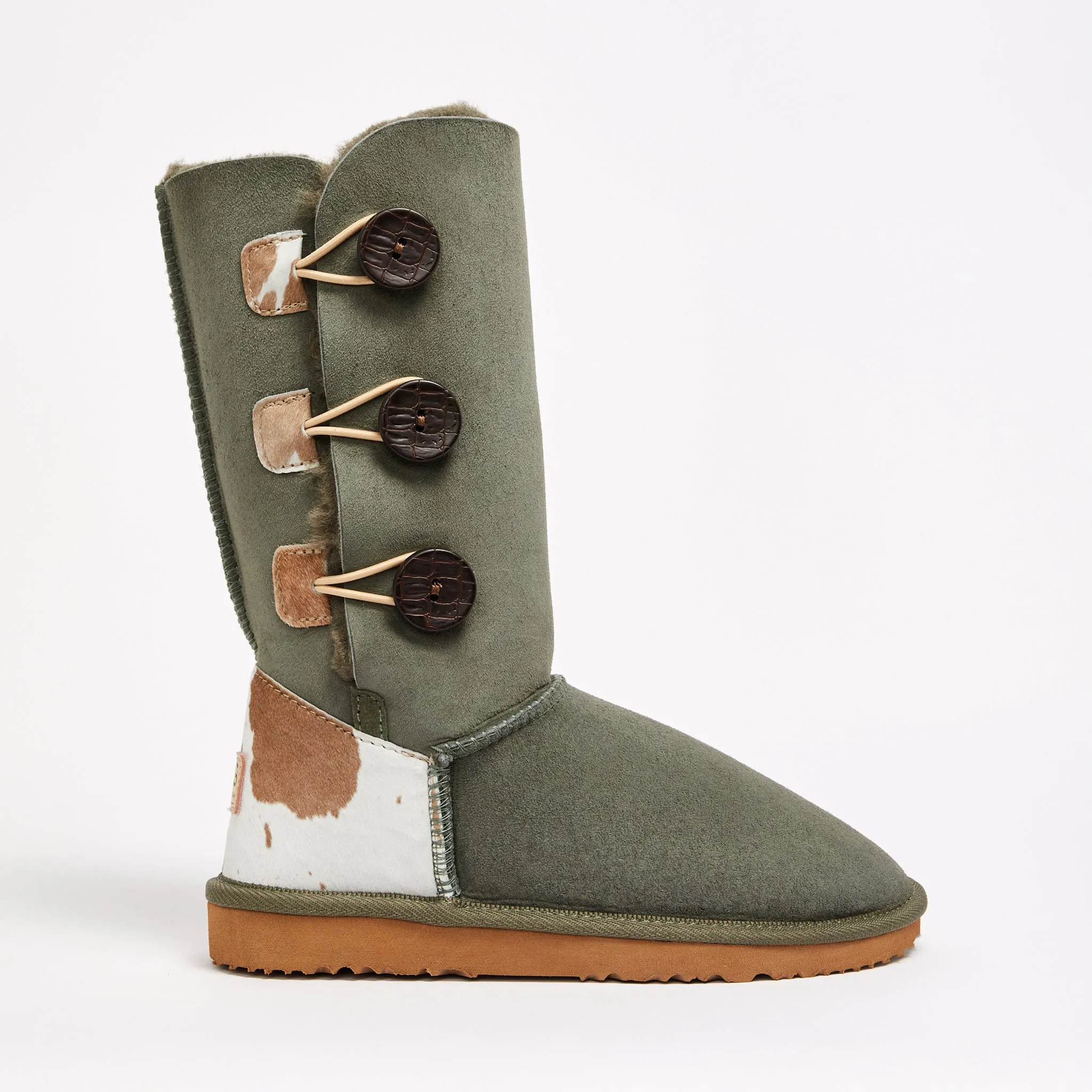 Women's Burleigh Button Triplet Calf