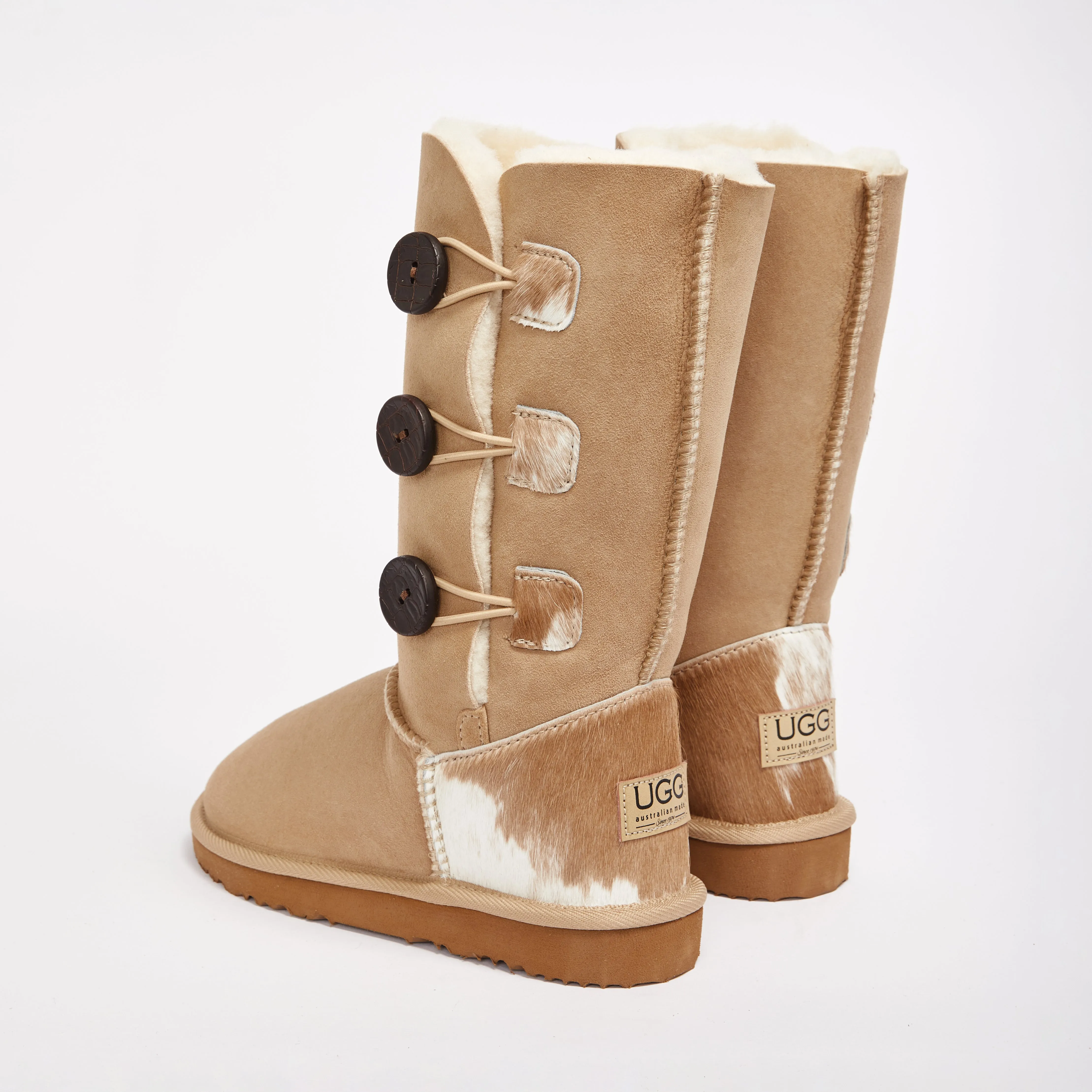 Women's Burleigh Button Triplet Calf